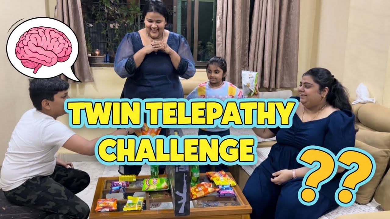 Twin telepathy challenge￼…❤️😂