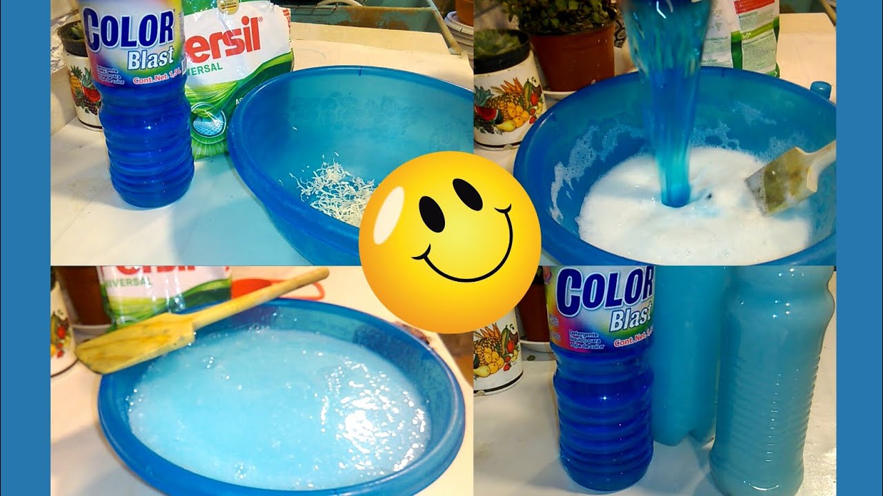 Jabón líquido económico casero para lavadoras  Color Blast potencializado 👍
