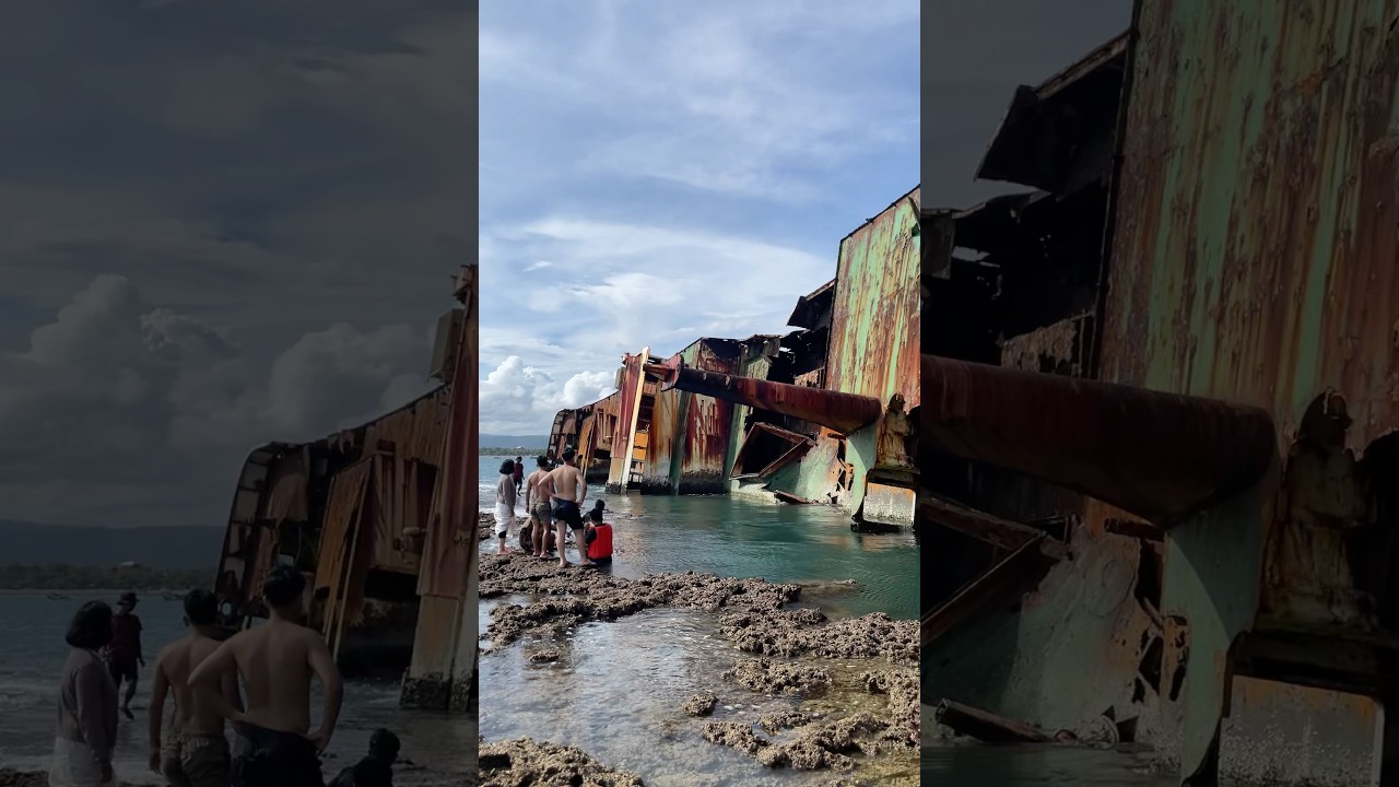 Kondisi Kapal FV Viking Pangandaran ketika laut surut 😱