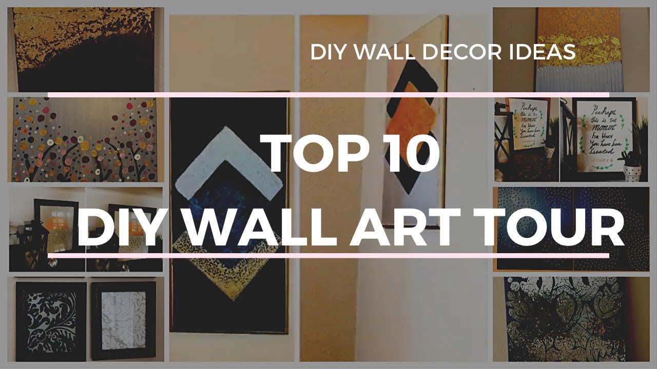 10 DIY Wall Art | Pier One Inspired Mirror Tile | Dollar Tree DIYs | Bible Verse Wall Hanging