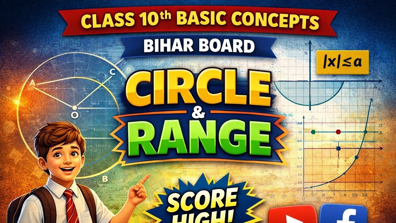 Circle & range ( class 10th solved Question math) 
