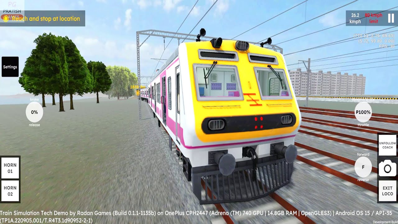 Mumbai Local Train Accident in RG Train Tech Demo Android Gameplay | Indian Train Simulator Games 3D