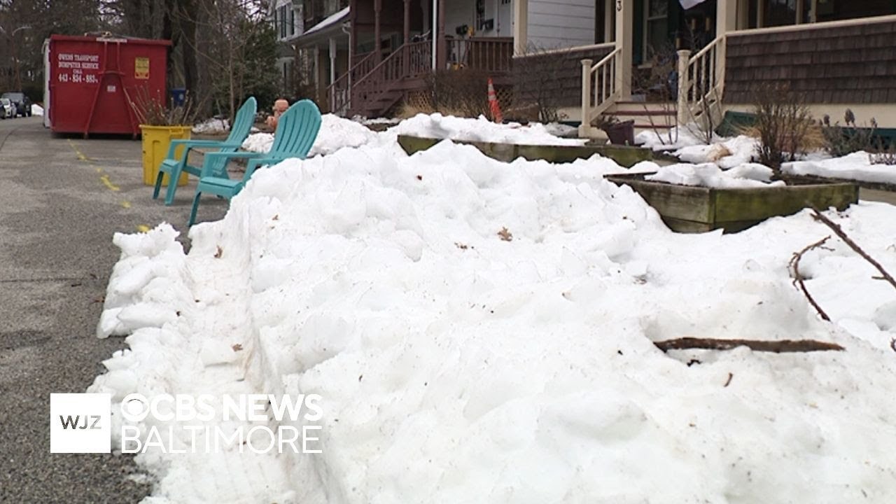 Baltimore residents still place chairs, items to save parking spots after winter storm
