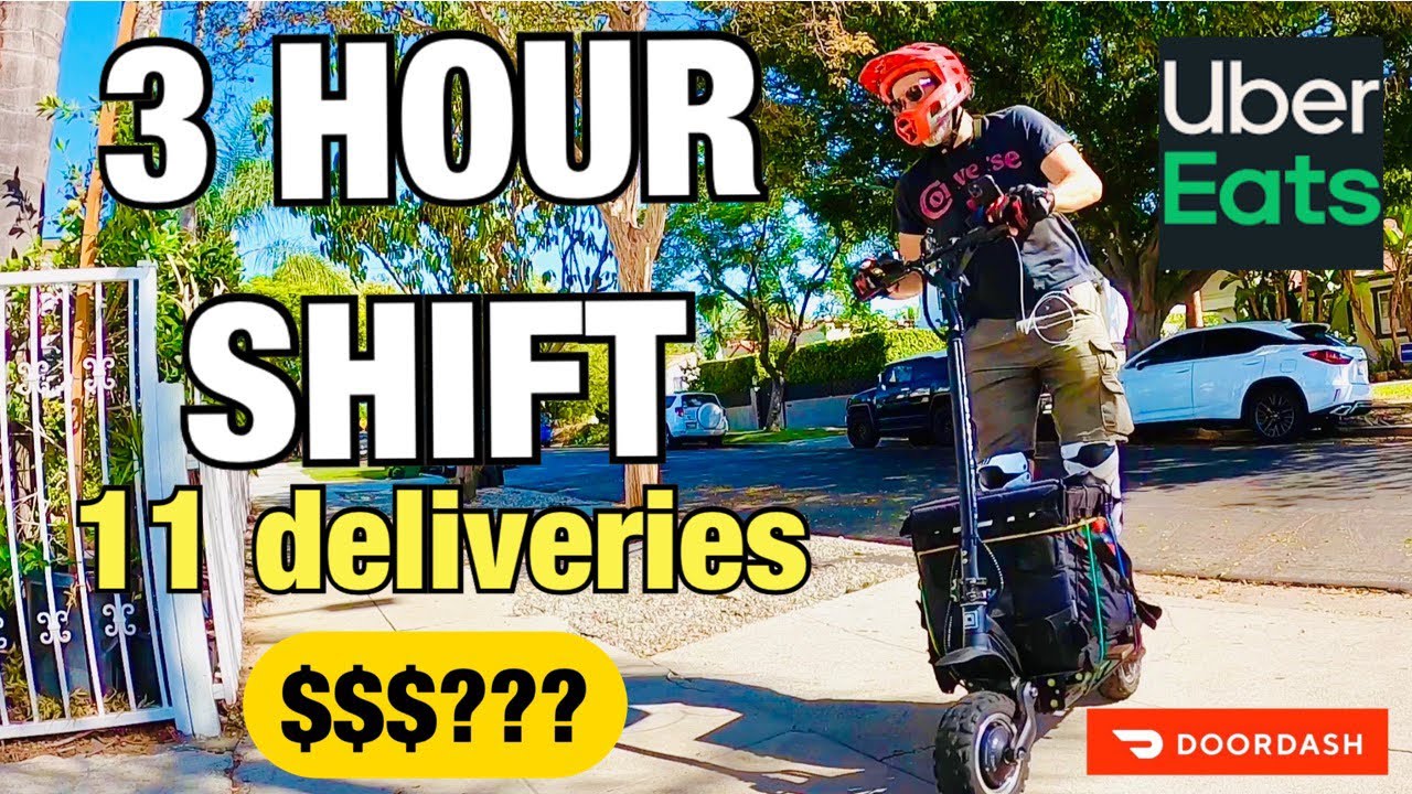 ДОСТАВКА ЭЛЕКТРОСАМОКАТА | ЛУЧШАЯ 💵 3-ЧАСОВАЯ СМЕНА 💰 В 2022 ГОДУ! | DOORDASH UBEREATS DUALTRON U...
