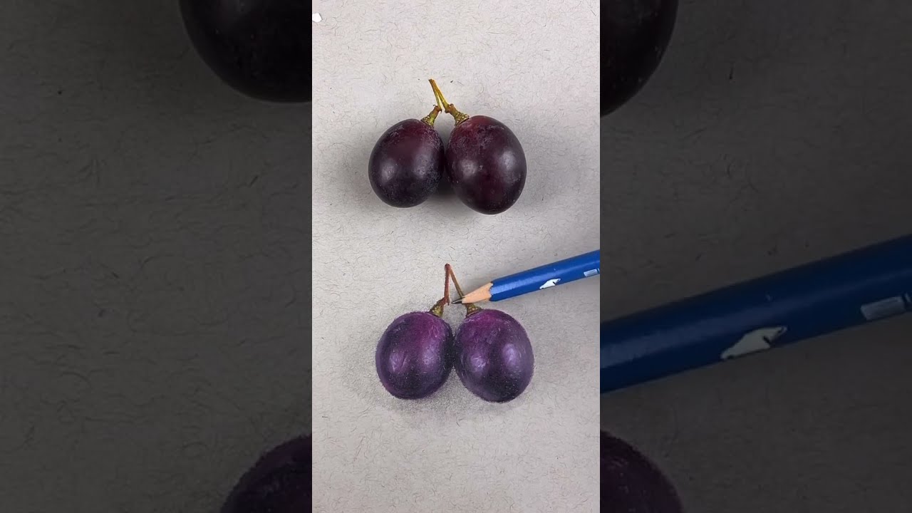 🍇 grapes #art #franek #creative #artist #shorts #drawing #pencil colour