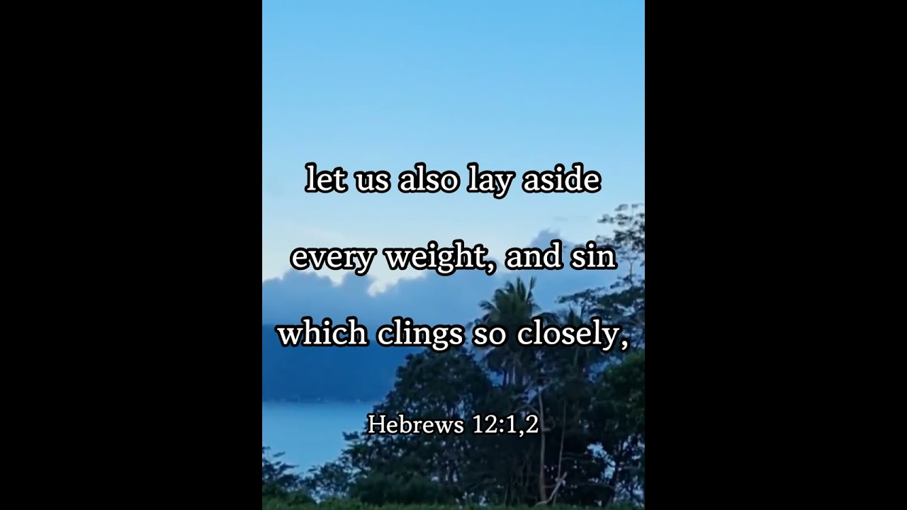 Short & Deep Meditation (Bible reading, Hebrews 12:1,2)