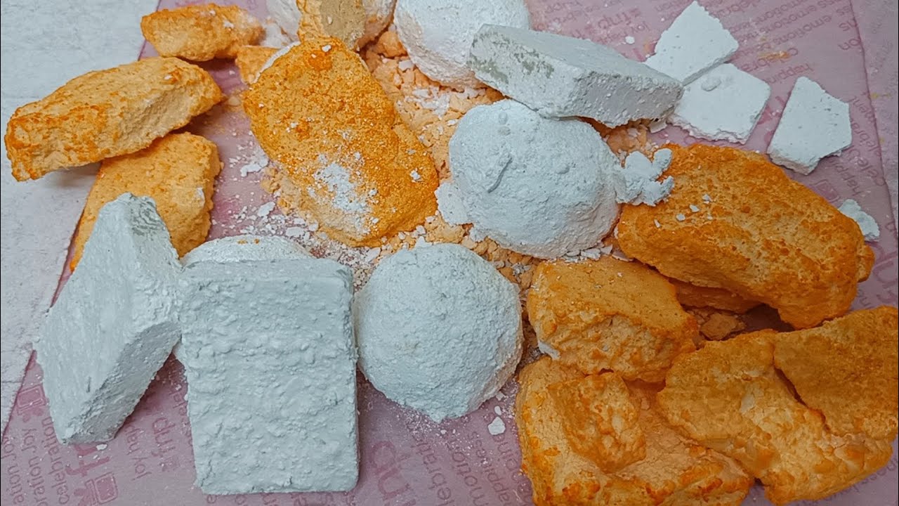 Speed Up Video: Gritty Orange 🍊 and White 🤍 Reforms Crush | What colour Chalk Crush do you like??