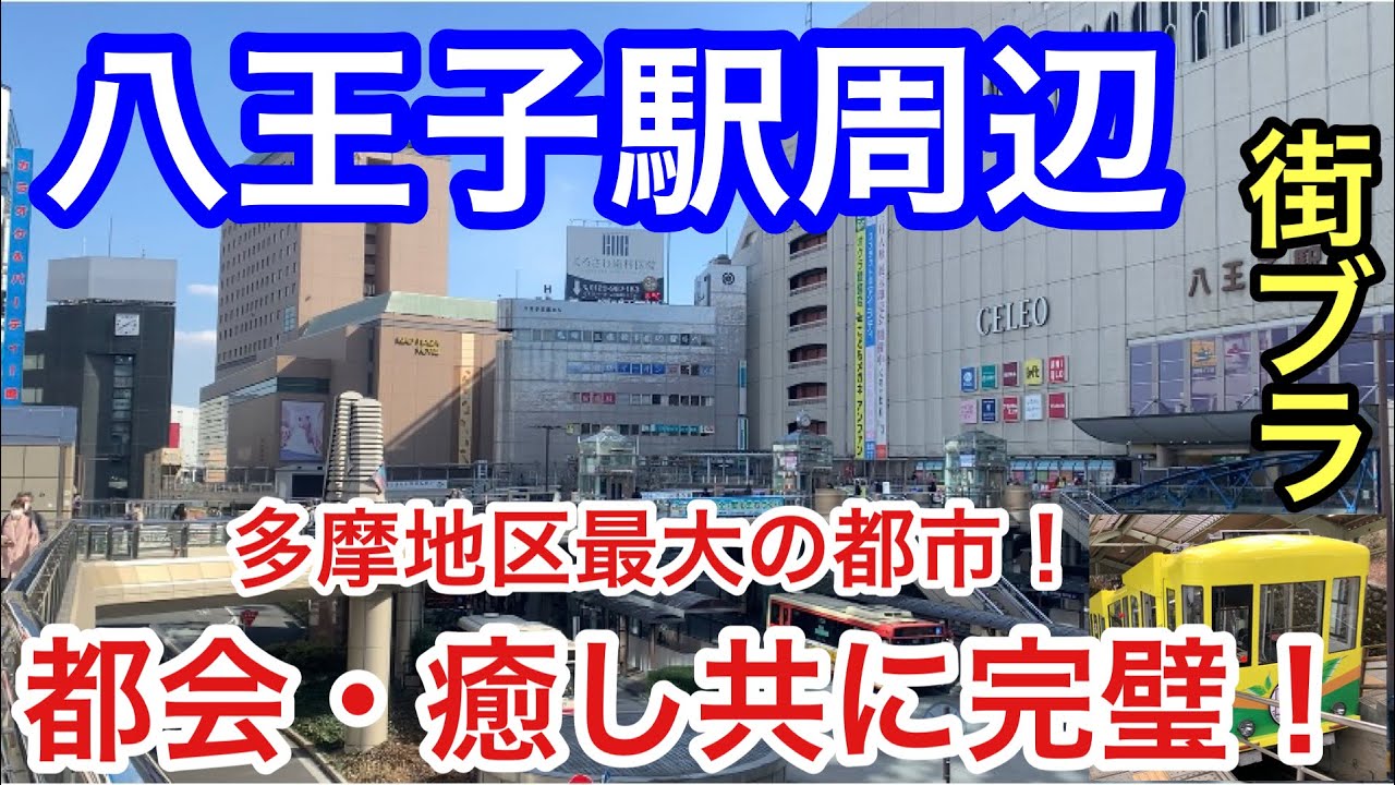 【癒し都会】東京都「八王子駅」周辺を散策！栄え方、癒し共にパーフェクトでした！