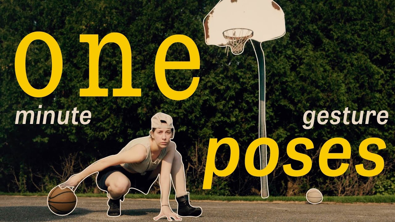 Timed Life Drawing Reference: Basketball Gesture Poses