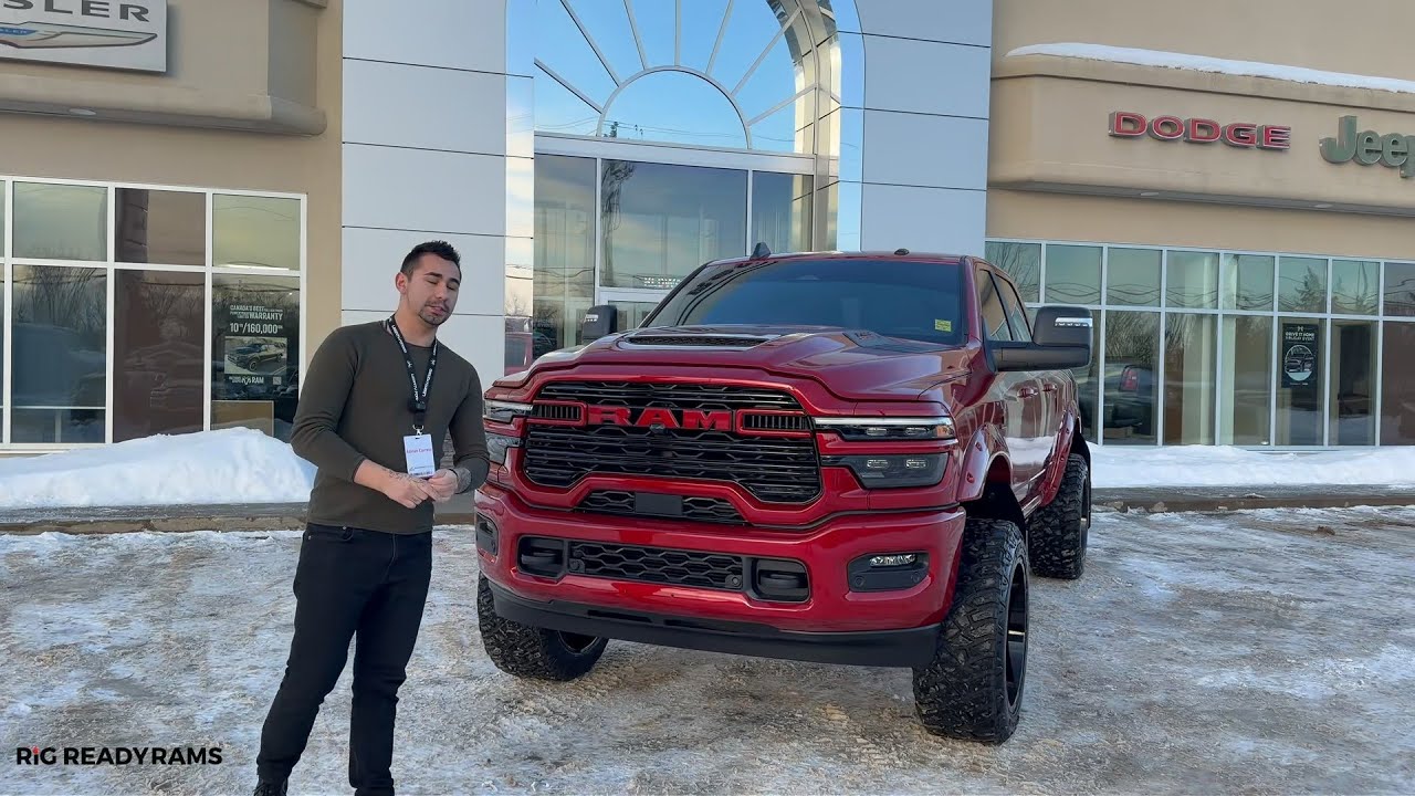 Deadpool Rig Ready Ram | Custom Octane Red 3500 Laramie Build Walkaround with Adrian Redwater Dodge
