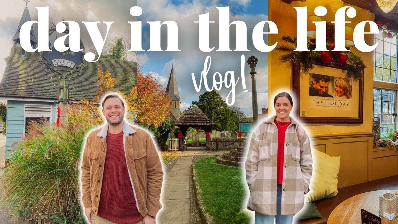 VISITNG THE VILLAGE FROM 'THE HOLIDAY'  🏠 SHERE, ENGLAND |  Day In The Life Vlog