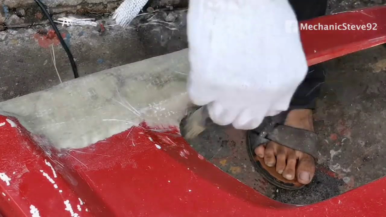 Fiber Glass Bumper Repaird by Mechanic James