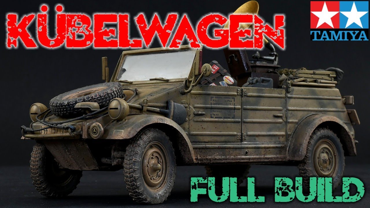 KUBELWAGEN тип 82 - ПОЛНАЯ СБОРКА [масштаб 1/35] Tamiya 35213