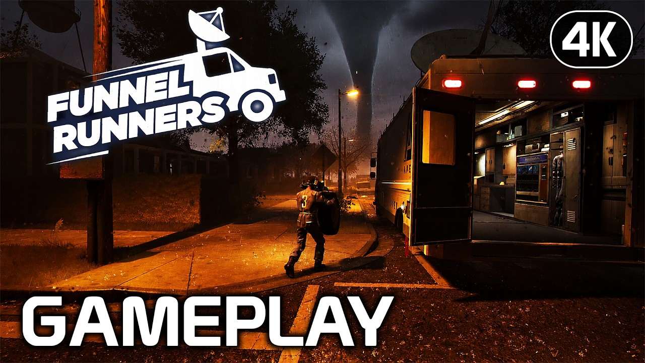 Funnel Runners | Solo Run | Escaping a tornado, Struck by lightning | Walkthrough No Commentary