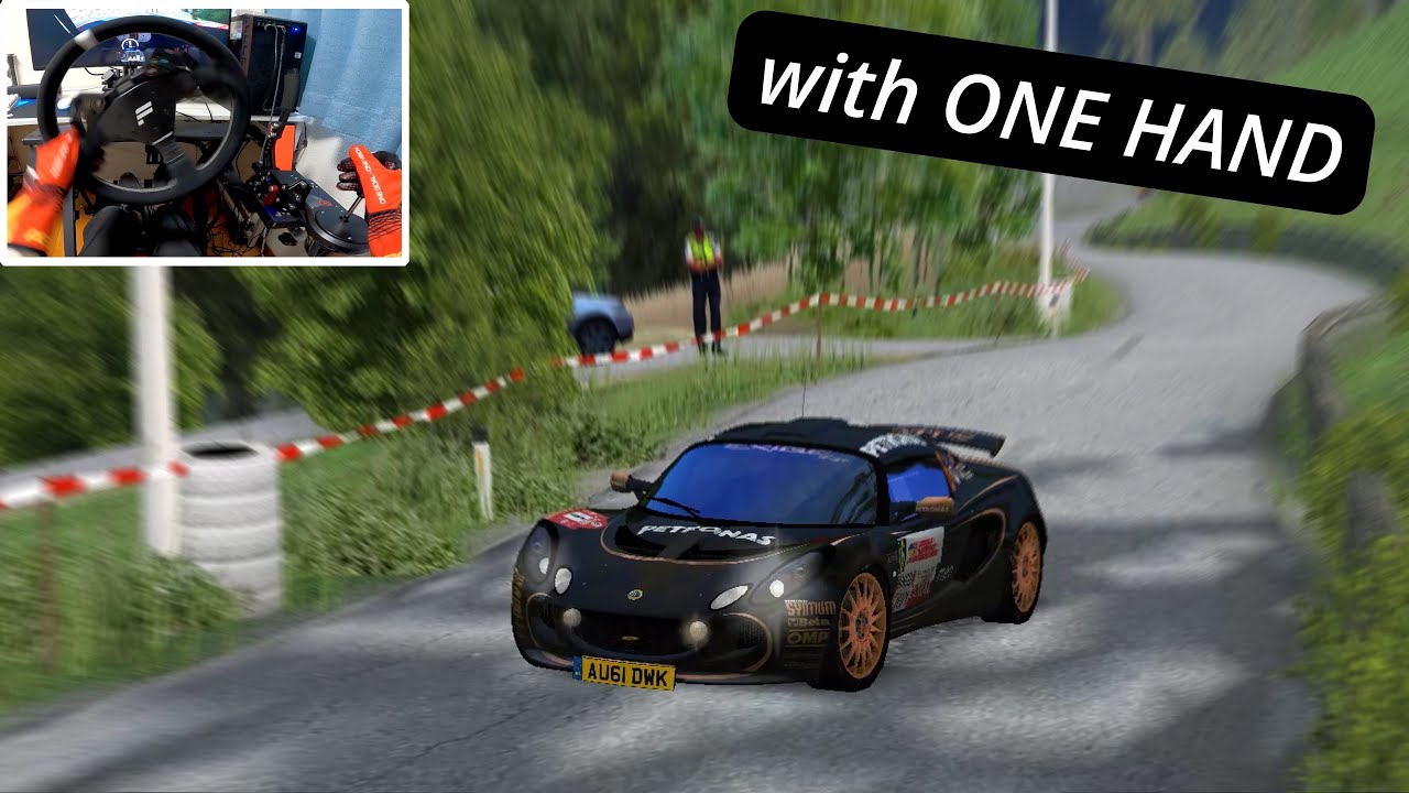 Lotus Exige R-GT с ОДНОЙ РУКОЙ | Ралли Ричарда Бернса (RSF) | CSL DD + TH8A