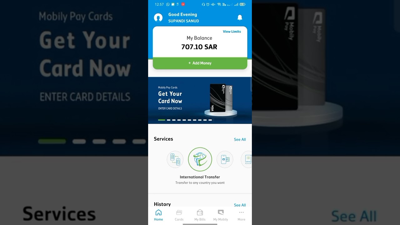 cara transfer lewat mobily pay
