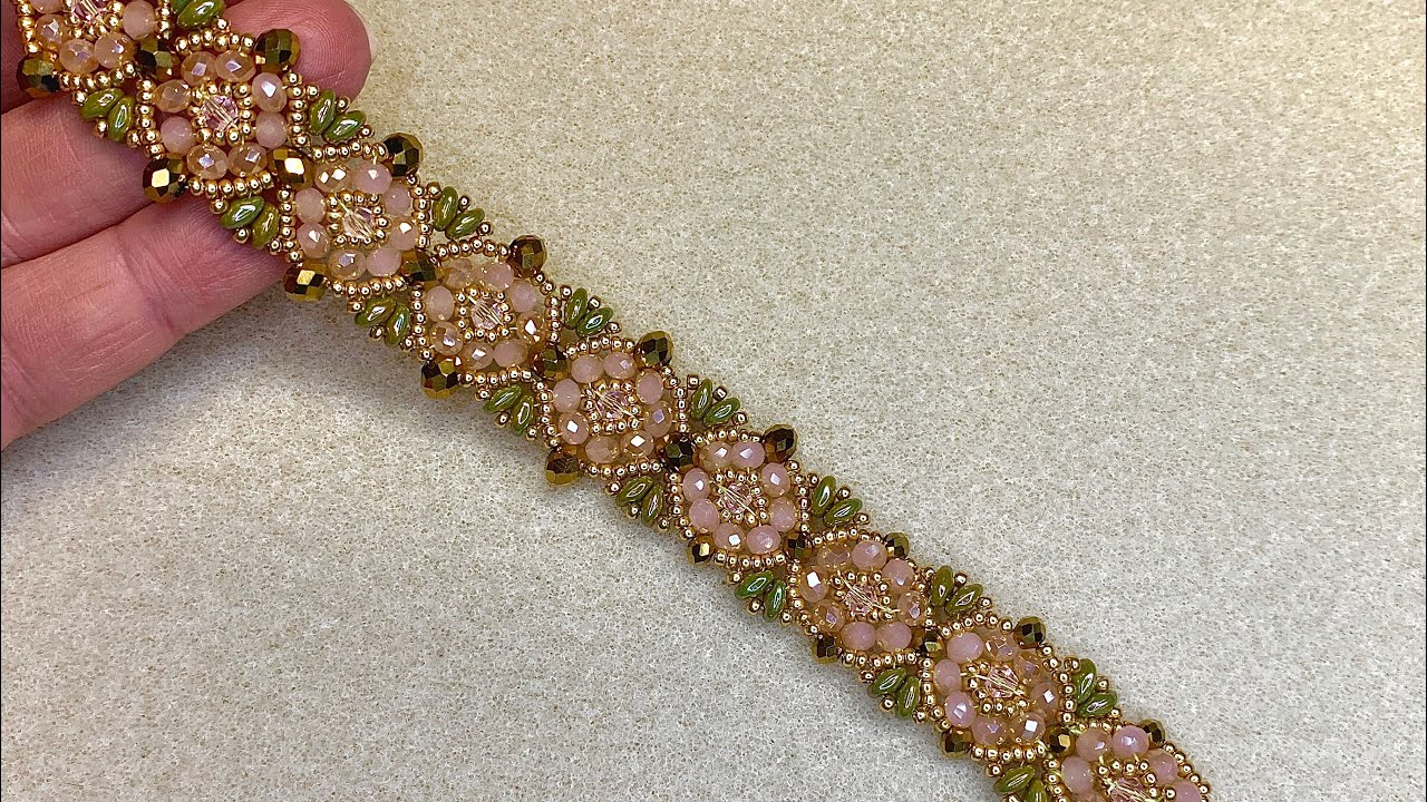 Rosemary Beaded Bracelet 💎 #beadedbracelet #beadingtutorial