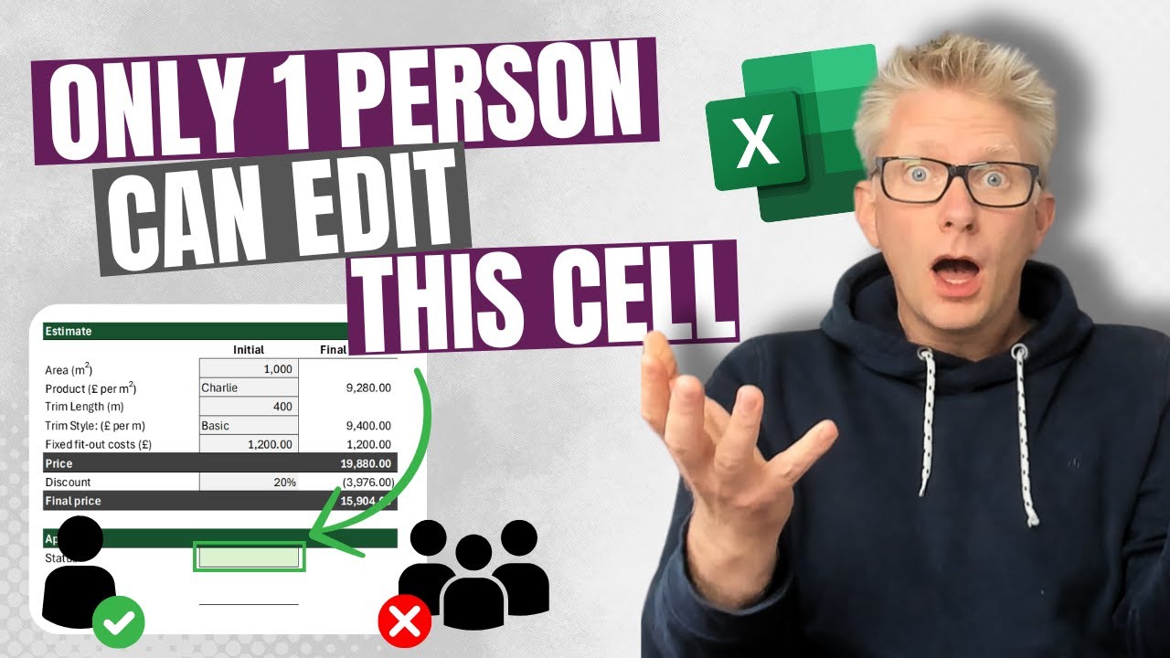 Allow ONLY 1 person to edit a cell - The awesome Excel feature you didn't know existed!