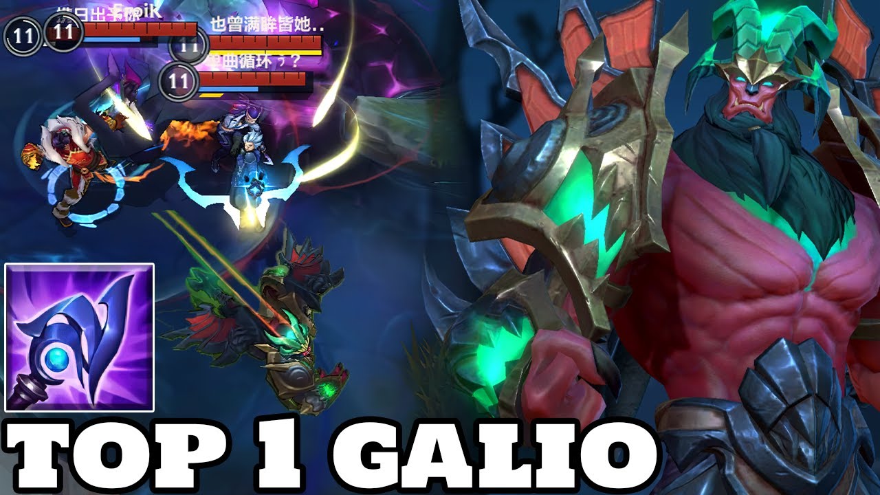 Wild Rift Galio - Top 1 Galio Gameplay 