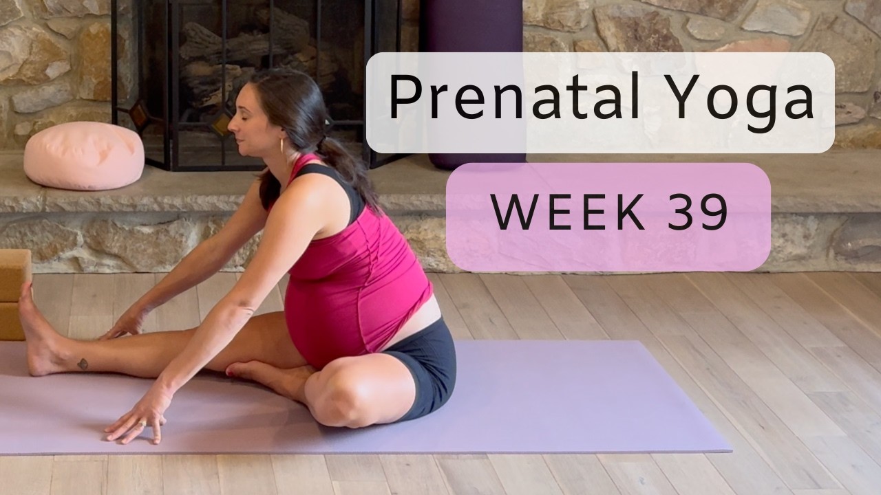 Prenatal Yoga Week 39 - Short Gentle 21 min Practice for the Third Trimester