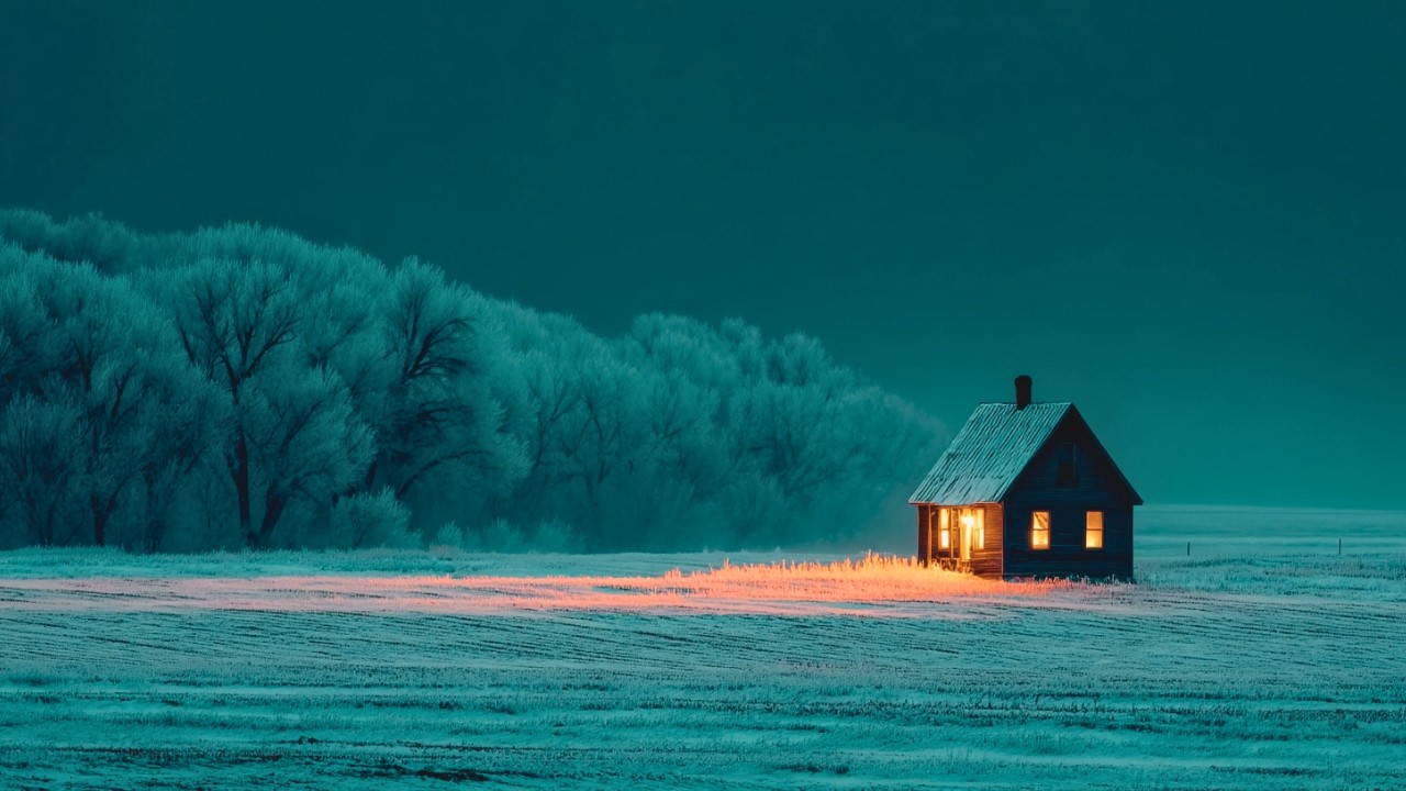 🌨️Snow Storm Cabin Ambience | Deep Sleep 😴, Snow Storm & Crackling Fireplace ASMR