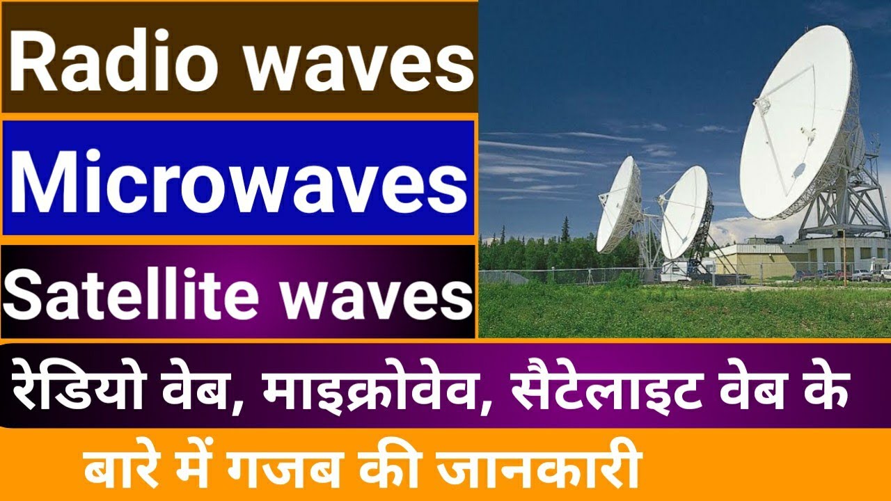Radio waves,Microwaves and Satellite, Infrared Waves II Transmission Media IIUnguided Media in Hindi
