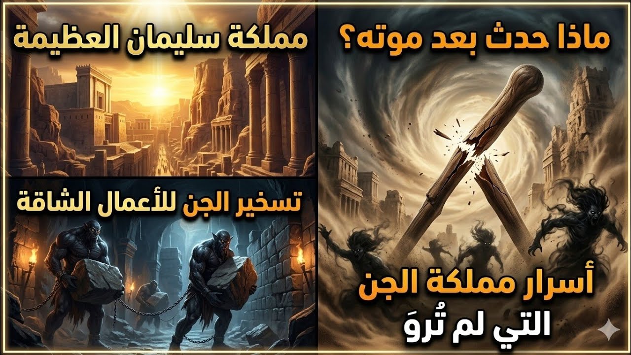 قصة سيدنا سليمان وماذا حدث للجن بعد موت النبي سليمان؟ | أسرار مملكة الجن التي لم تُروَ من قبل