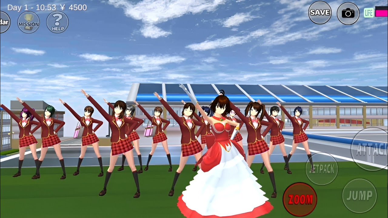 Beautiful Dance in sakura school|#dancevideo #sakuraschoolsimulator #dancemix 