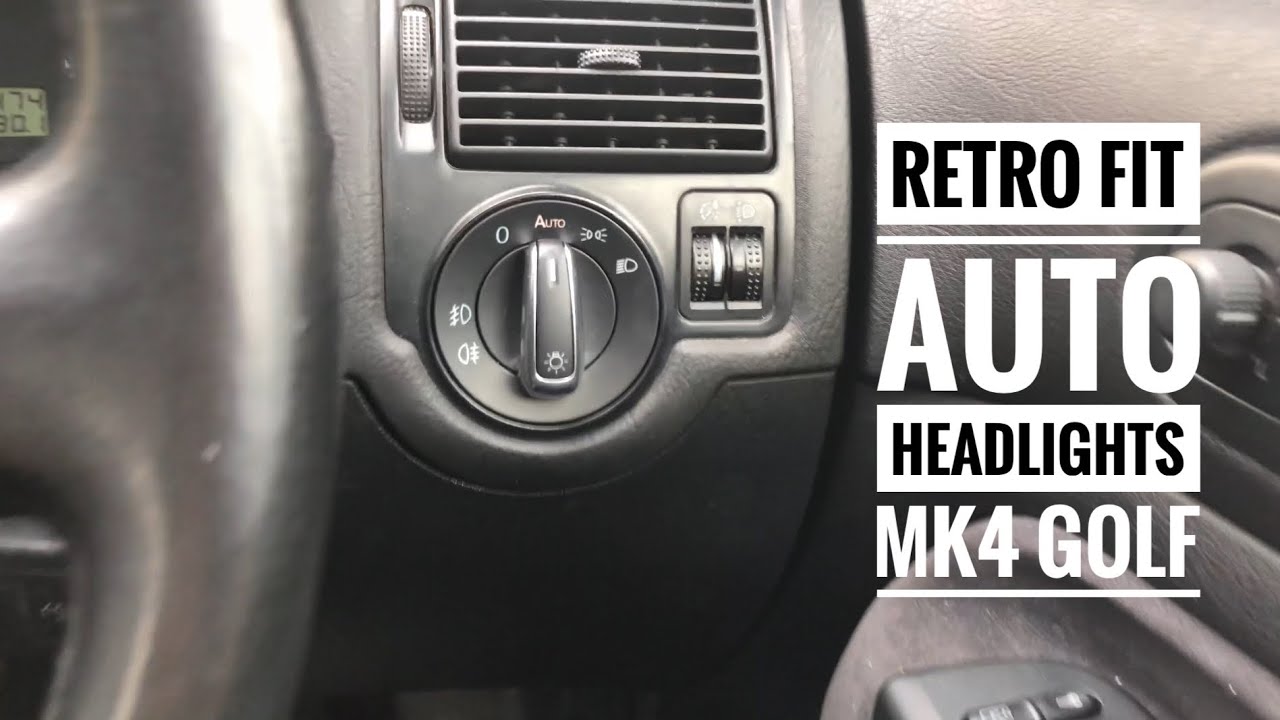 Auto Headlights Retro Fit MK4 Golf Vlog 9