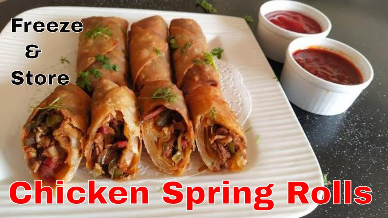 Chicken Spring Rolls Ghar Ke Sheets Se | Freeze & Store | Ramadan Special | Zulekhas Kitchen Recipes