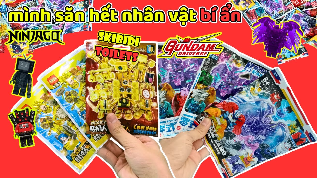 Mình Đã Săn Nhân Vật Bí Ẩn Lego Skibidi Toilets Titan Tv Man, Titan Cameraman Lego Gundam