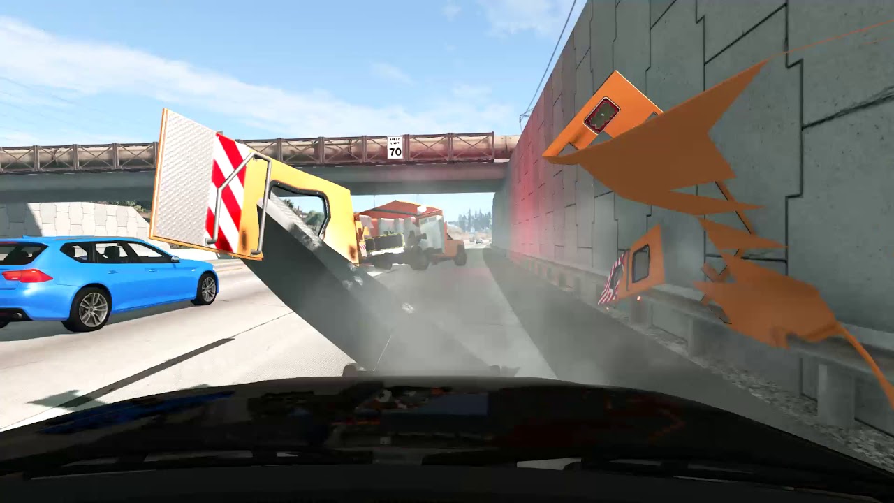 BeamNG drive realistic police chase dashcam.