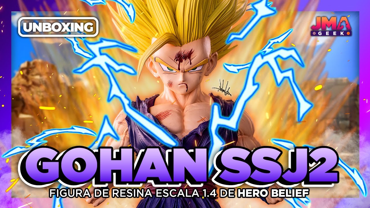 🐉DRAGON BALL Z: GOHAN SUPER SAIYAN 2 Figura escala 1/4 de Hero Belief | UNBOXING | Out of the Box