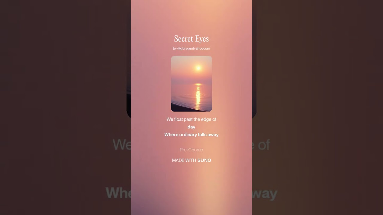 Secret Eyes #melodiesforthesoul #femalevocals #newpopsongs #alternativemusic #newalternativesong