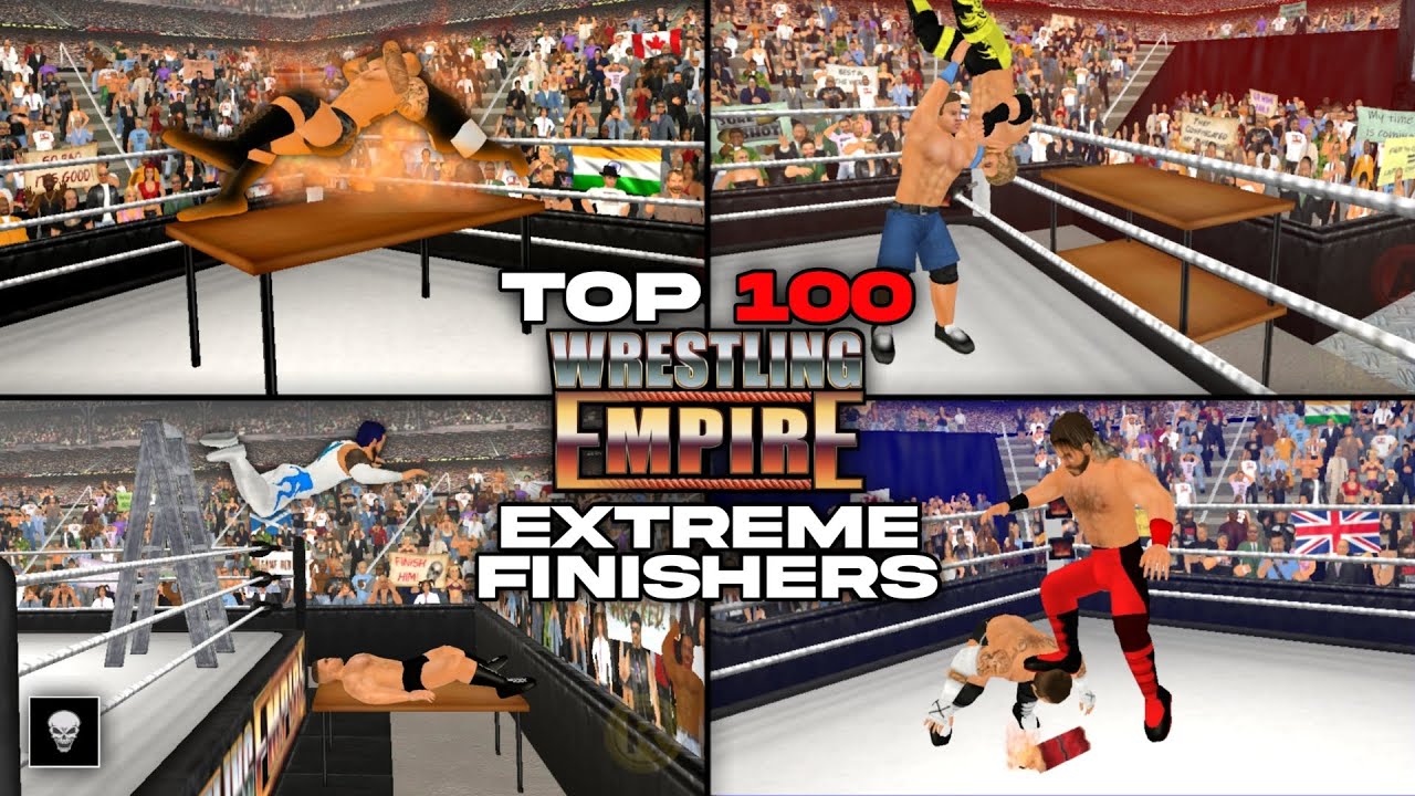 TOP 100 Extreme Finishers in Wrestling Empire