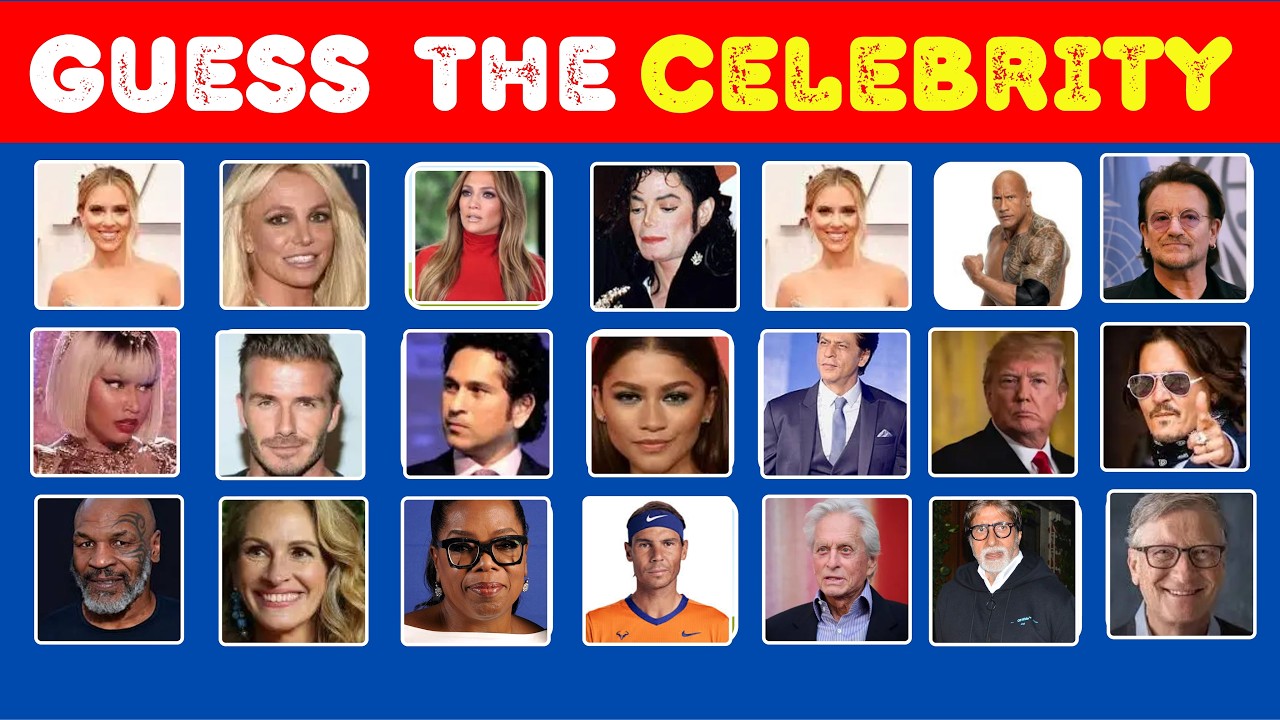 Can You Guess 50 CELEBRITIES in 5 Seconds Like a PRO?| Famous Celebrities Quiz |Challenge