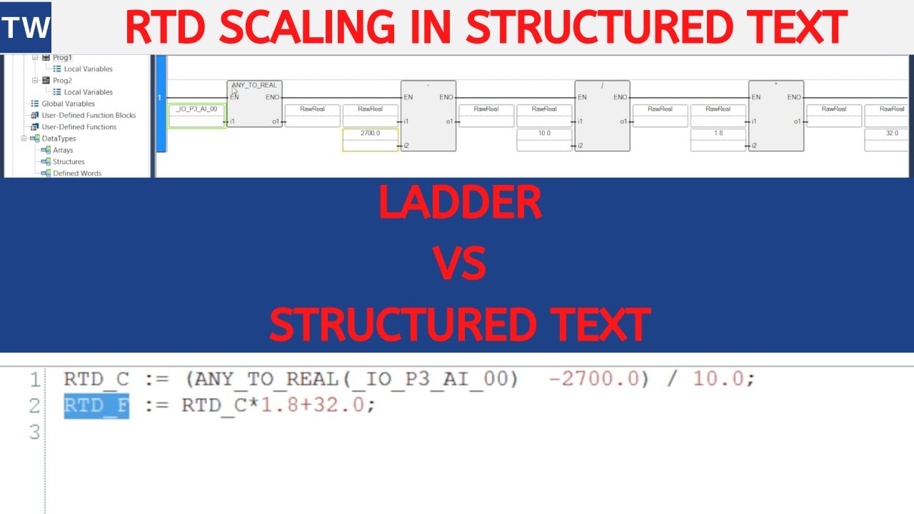 Scaling Analog Signals in Structured Text on a Micro800 PLC