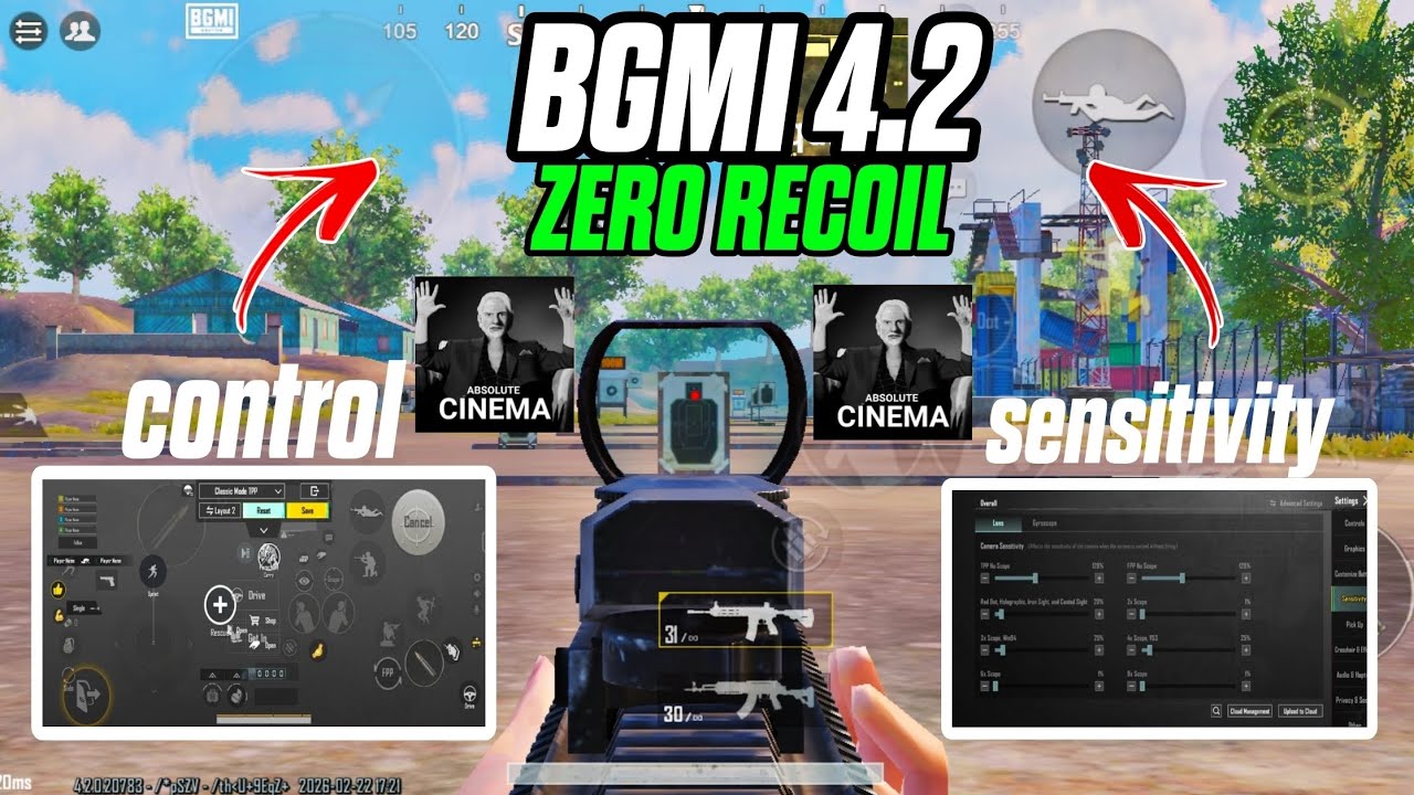 🔥ZERO RECOIL SENSITIVITY BGMI ✔️ + 4 CLAW 🥵 TRY ONCE DEFINITELY SUITS FOR YOU 👌🔥