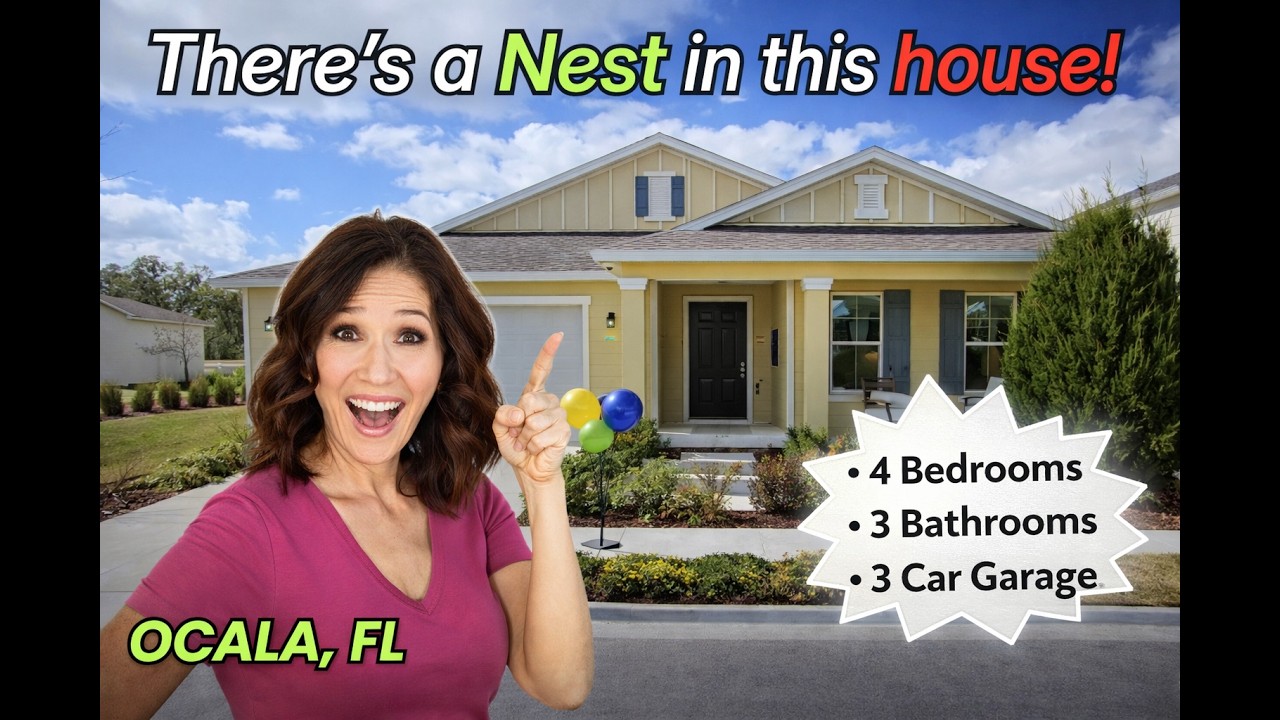 Living in Ocala Florida:  Calesa Township Gardenia Model Home Tour