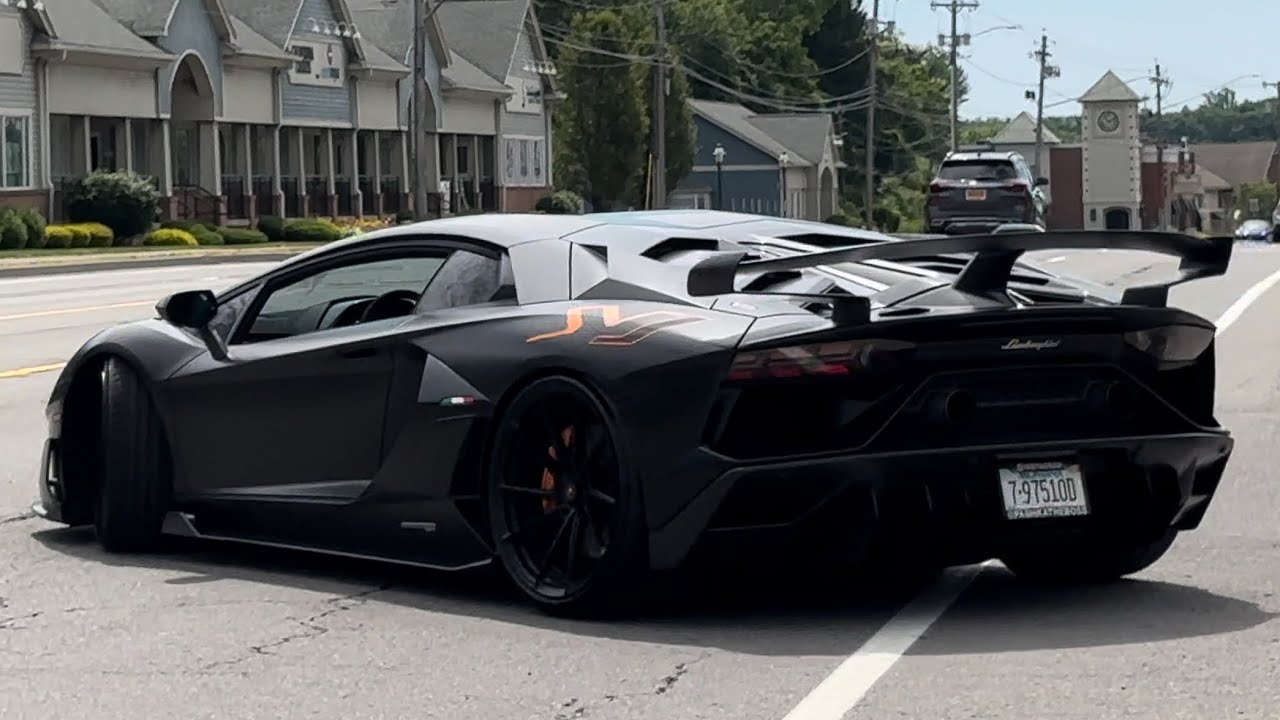 Lamborghini Aventador SVJ With Gintani Exhaust Accelerations, Launches, and Revs!