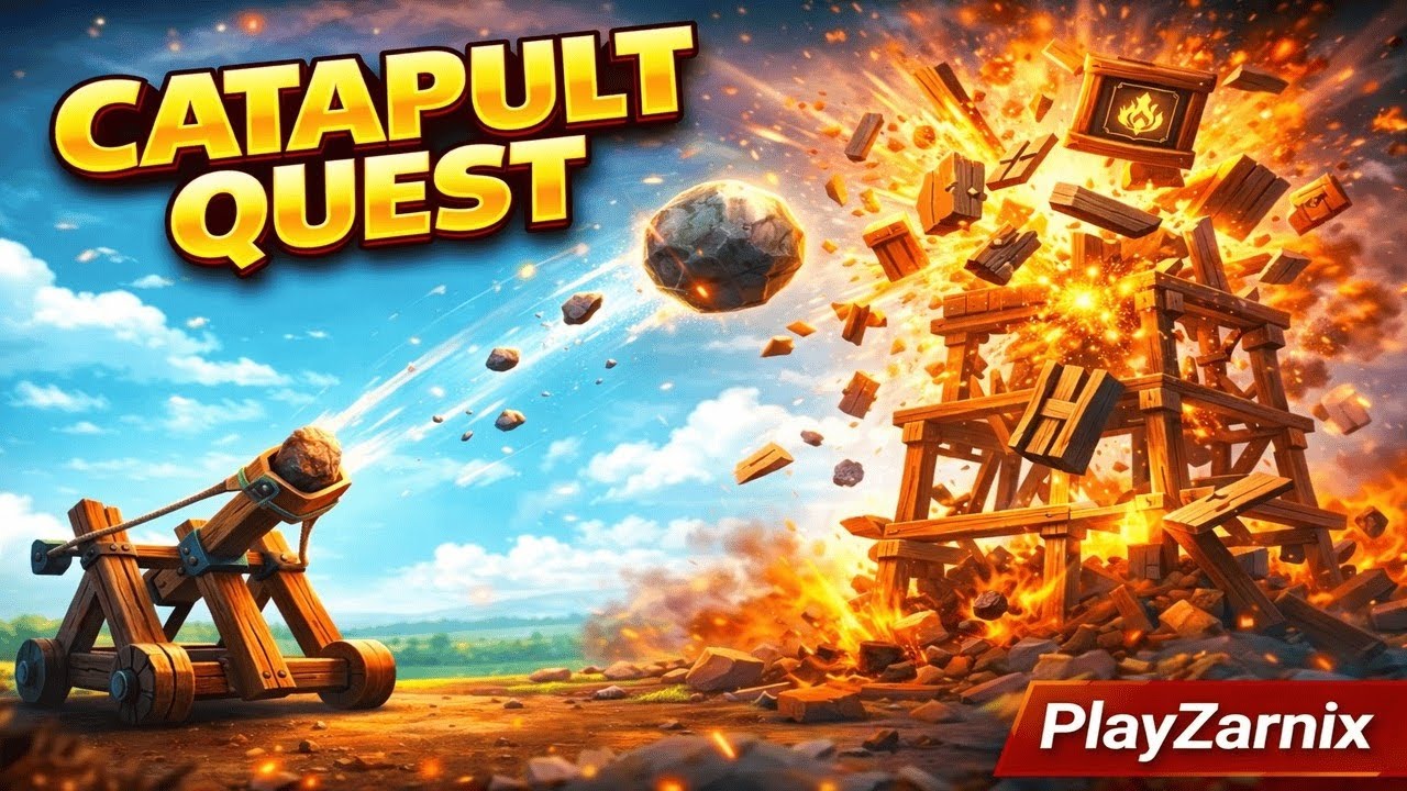 Catapult Quest Gameplay | Ultimate Castle Destroy Challenge