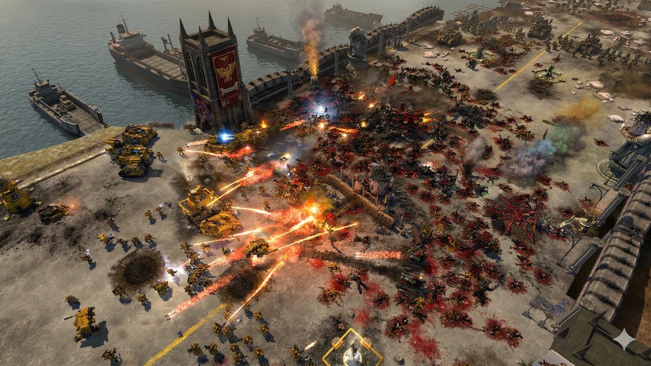 Imperial Fist LAST STAND Vs ORKS  | Warhammer 40k Dawn of War DE