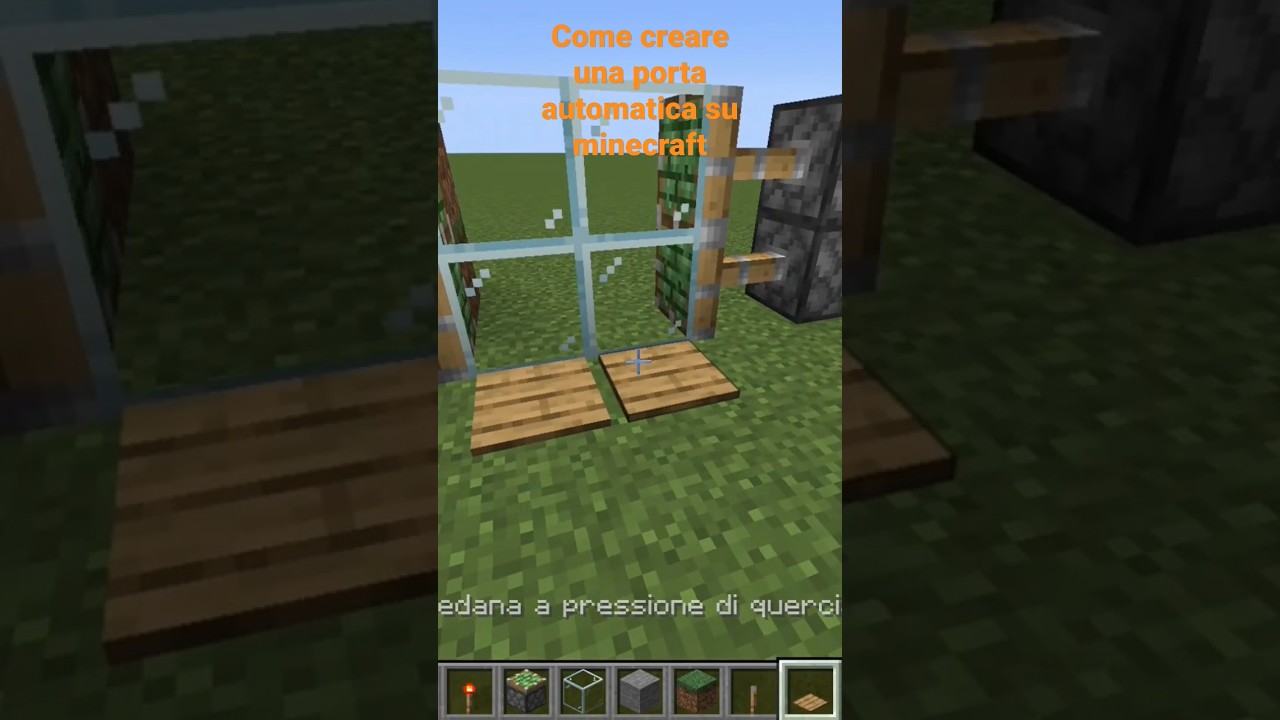 come creare una porta automatica su minecraft