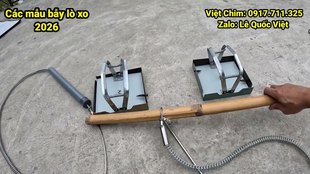 Các mẫu bẫy lò xo 2026 cho ae thợ bẫy 