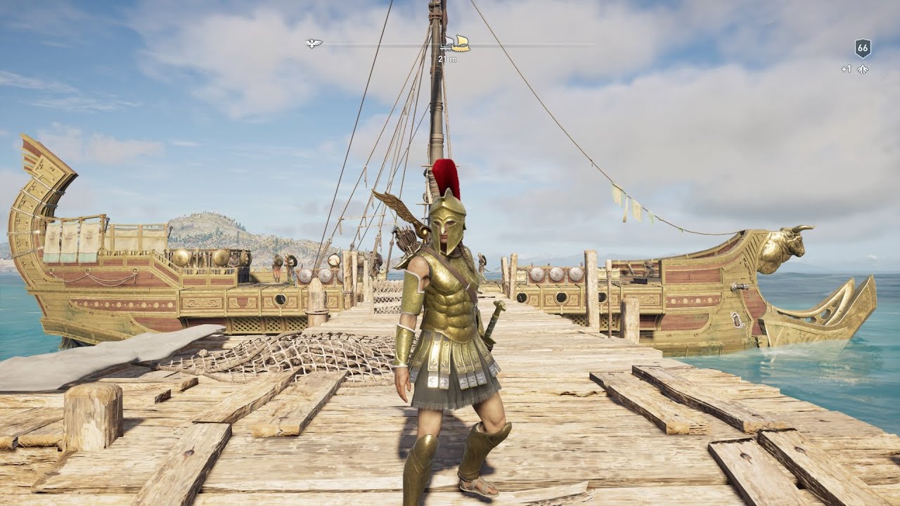 Assassin’s Creed Odyssey how to make a Spartan Outfit + Smashing Athenians with it!!