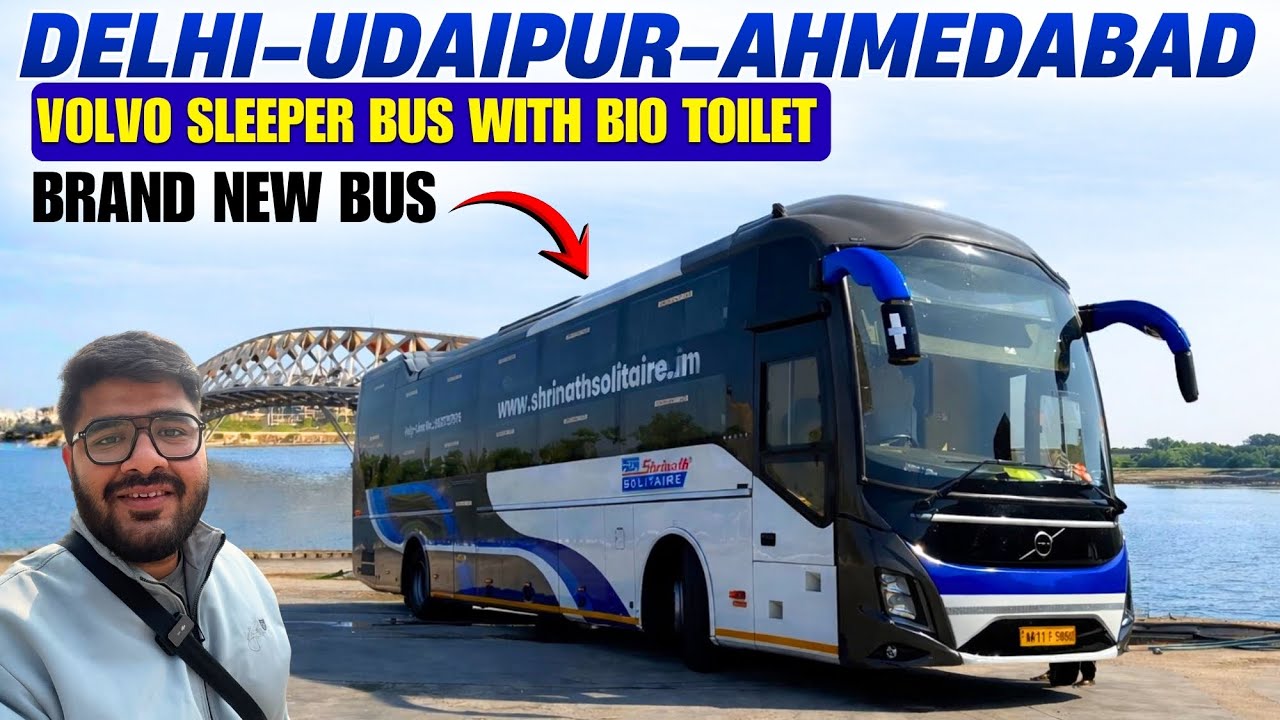 Delhi to Ahmedabad in Volvo 9600 Sleeper with Bio Washroom | Shrinath Solitaire I दिल्ली से अहमदाबाद