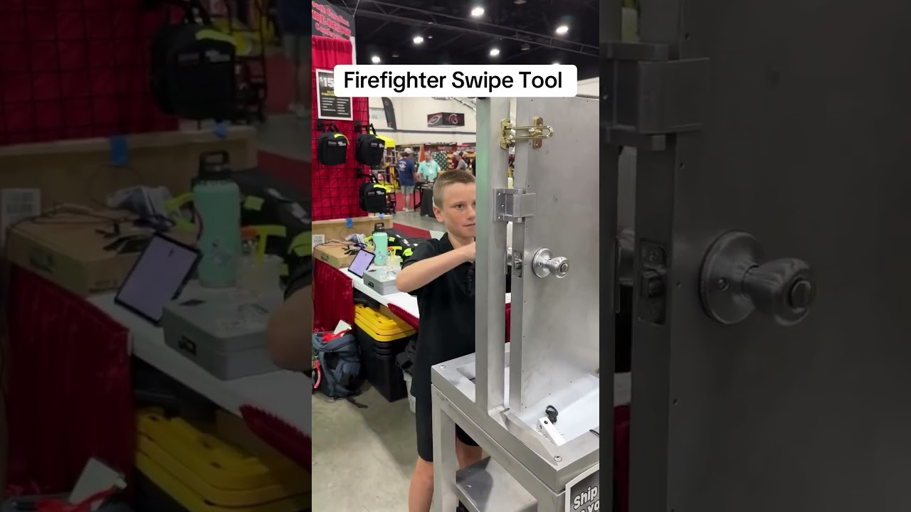 🚨Brody is the KING of Firefighter Swipe Tool🚨 #buildingmaintenance #officer #maintenance #cops
