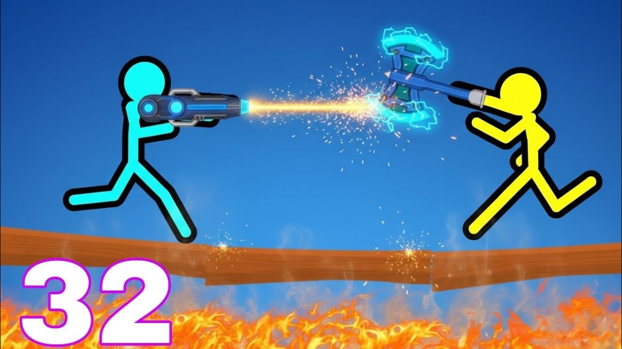 Supreme Duelist stickman - Random map 1 2 3 4 players gameplay part 32 