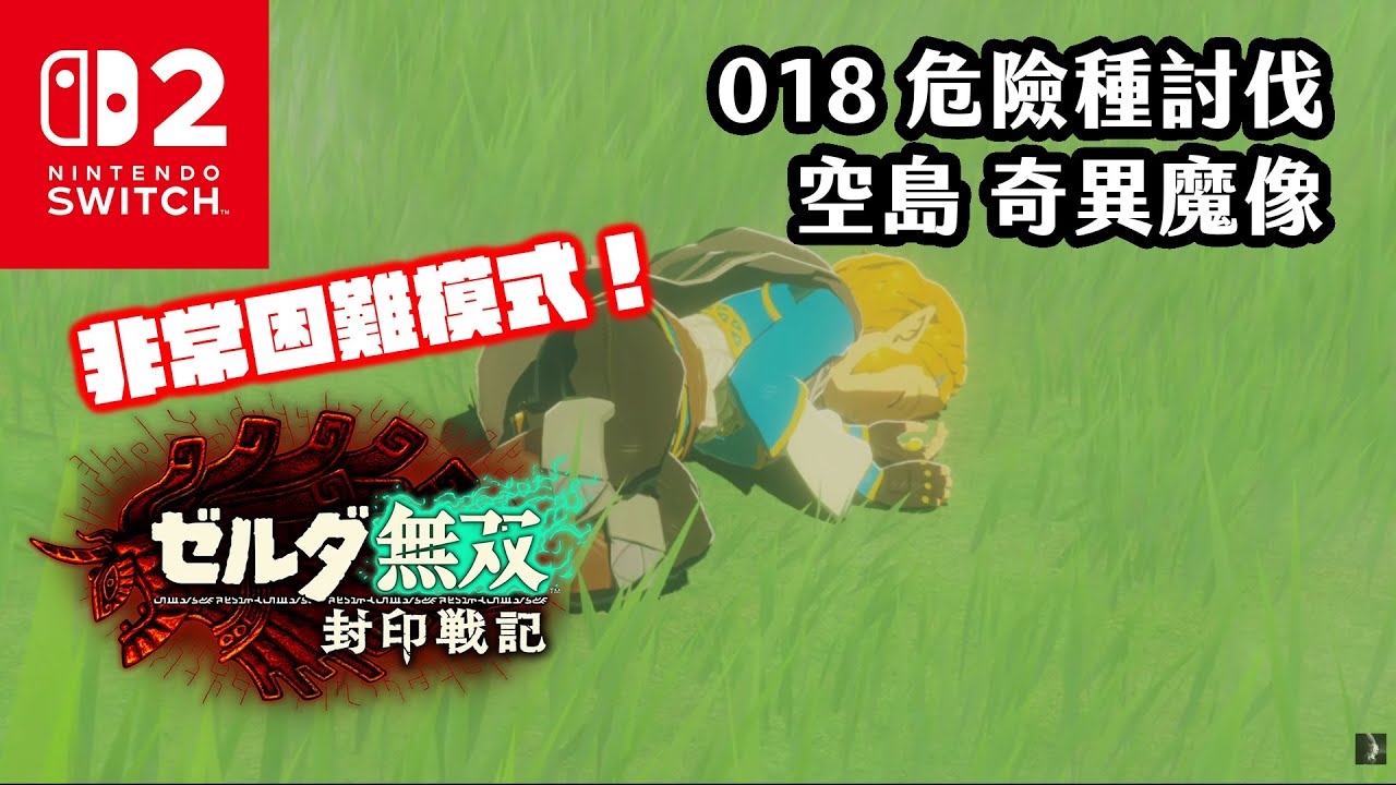 《4K HDR 無雙封印戰記》018 非常困難模式！危險種討伐！空島！奇異魔像！《薩爾達Zelda無雙封印戰記》