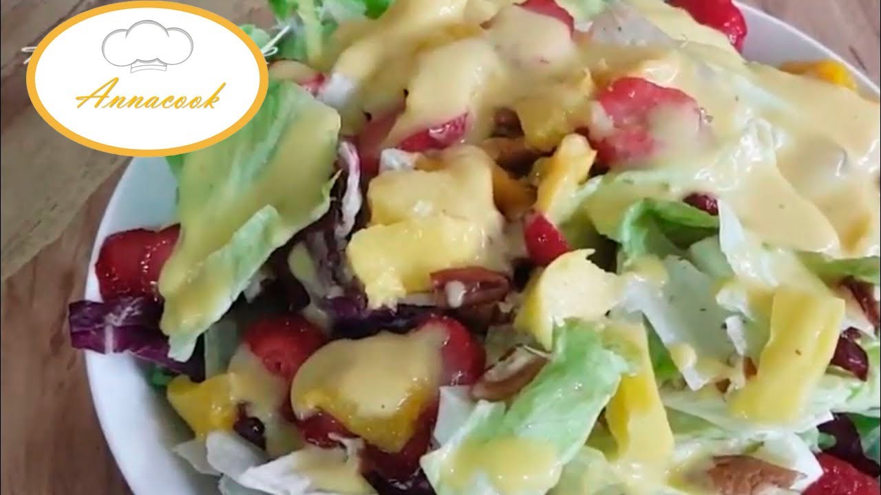 Como hacer ensalada con vinagreta de mango